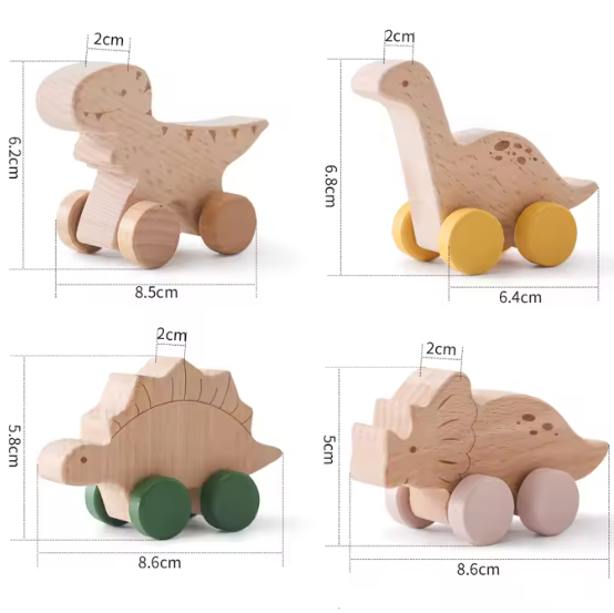 Colección DinoBROTA™ | Pequeños dinosaurios de madera